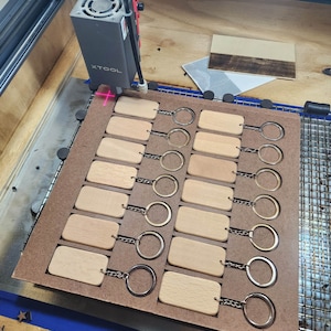 Rectangle Keychain Jig LightBurn SVG