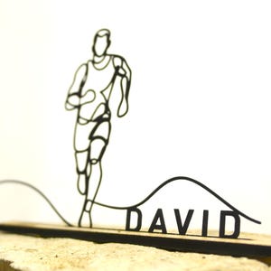 Jogger Silhouette | Gift for Runners & Joggers | Sports Wall Decor | Minimalist Wall Art | Hobby and Fitness Decor