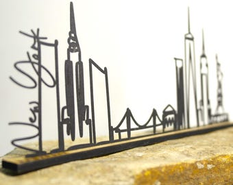 New York silhouette | NYC decorative object | Big Apple gift idea | Souvenir for New York fans | USA cityscape