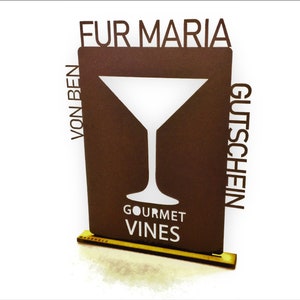 Wine voucher! Not long snap Kopp in the neck.... ;)