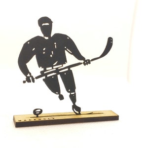 Ijshockey! Pas op dat de puck komt vliegen.... :)