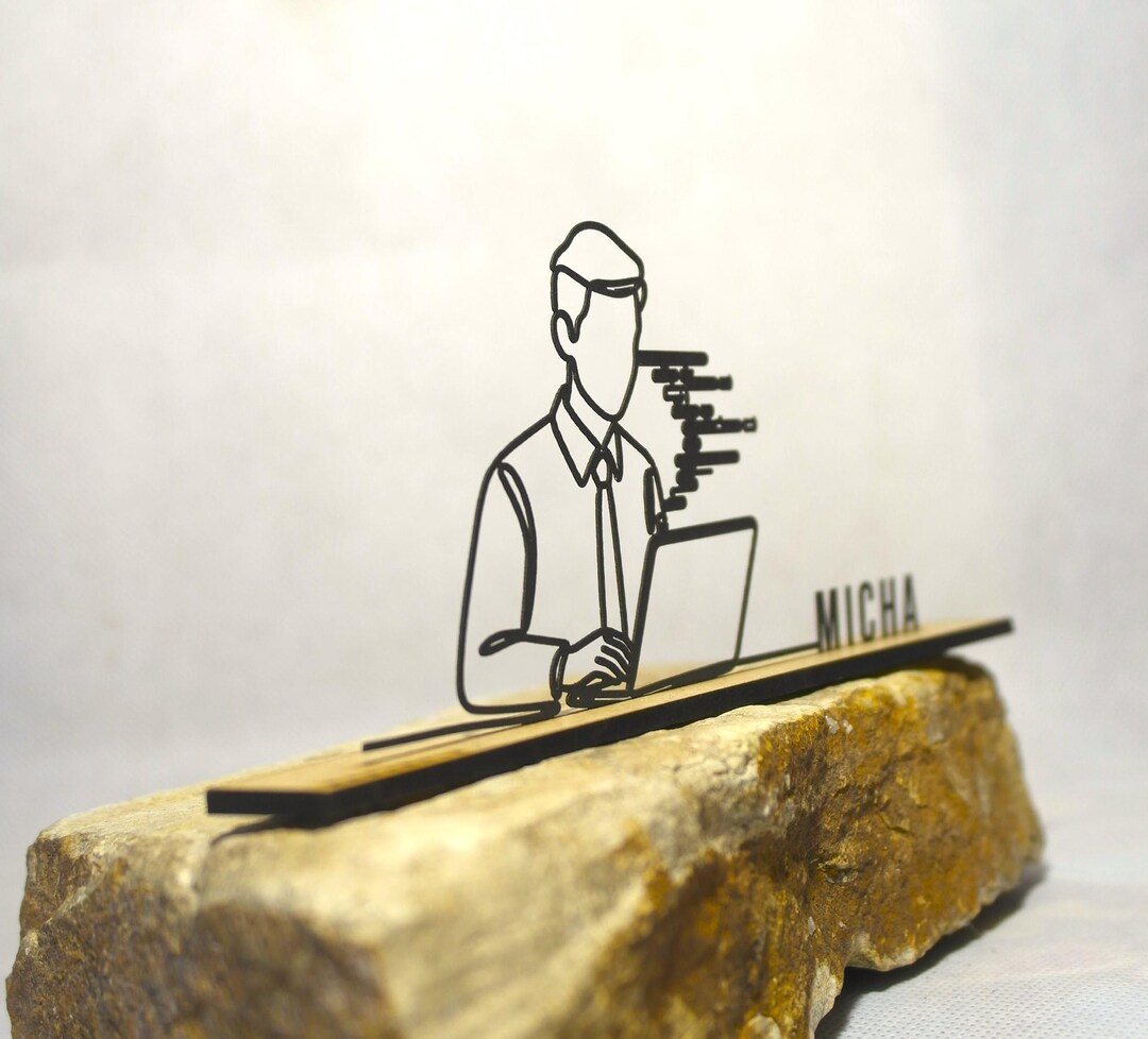 Personalized Programmer Silhouette – Creative Gift Idea for Coders ...