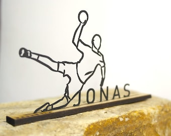 Handballer Silhouette – sportliche Deko | Geschenkidee für Handball-Fans | Wanddekoration