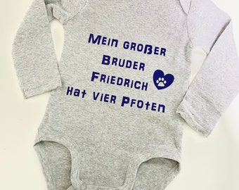 Baby Body Gr. 86 - personalisierbar - mit Wunschspruch