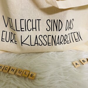 Jutetasche Klassenarbeiten Lehrerin Lehrer Bild 2