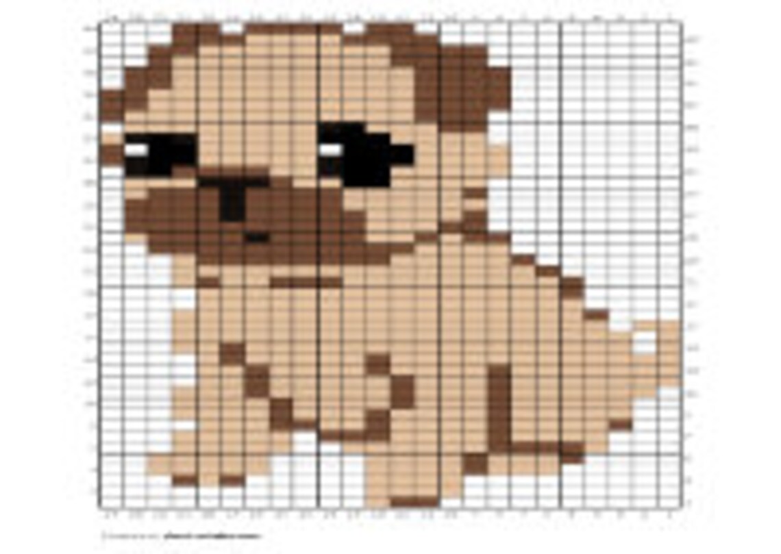 Pug Puppy Graph - Etsy UK