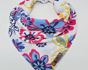 Pet Bandana "Silvies" White, Red and Blue