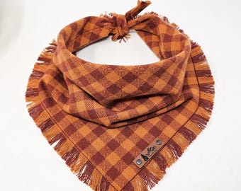 Pet Bandana "Rigby" Fall Plaid
