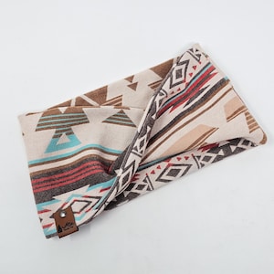 Dog infinity Scarf &quot;Ukiah&quot; Aztec Twist Scarf Aztec dog neck wear BoHo style