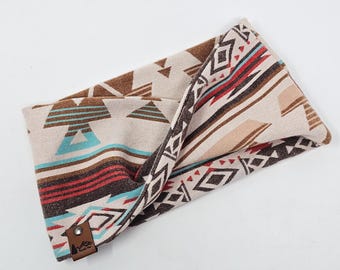 Dog infinity Scarf "Ukiah" Aztec Twist Scarf Aztec dog neck wear BoHo style