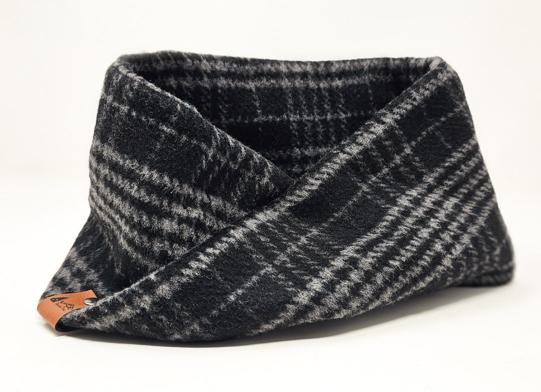 Dog Infinity Scarf black Rock Twist Scarf in Black Etsy