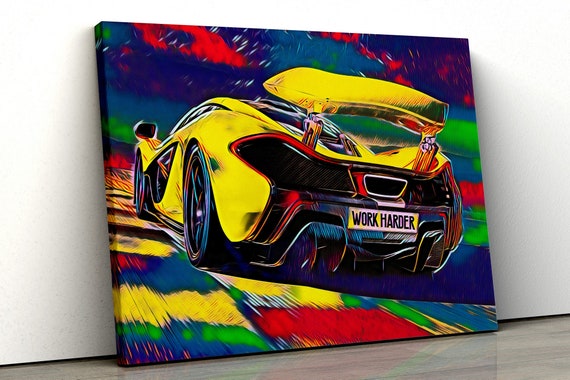 Mclaren Work Harder Pop Art Etsy