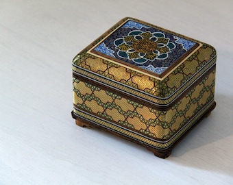 Persian Khatam - Inlaid Wooden MicroMosaic Trinket Box - Premium Quality