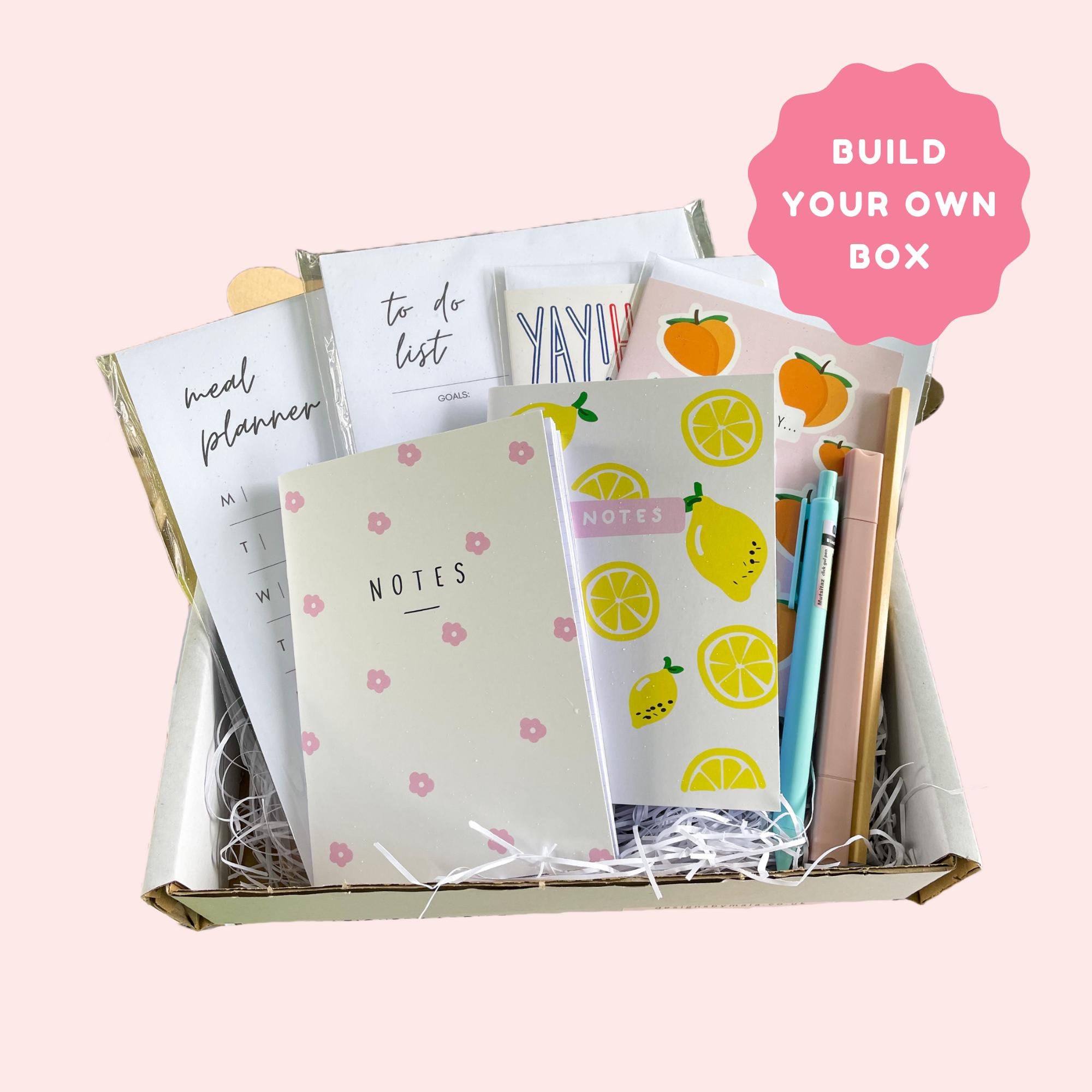 Stationery Box | Gift Box | Build Your Own Box | Stationery Gift Set | Stationery Lover | Stationery Addict | Gift for Her | Gift for Mum