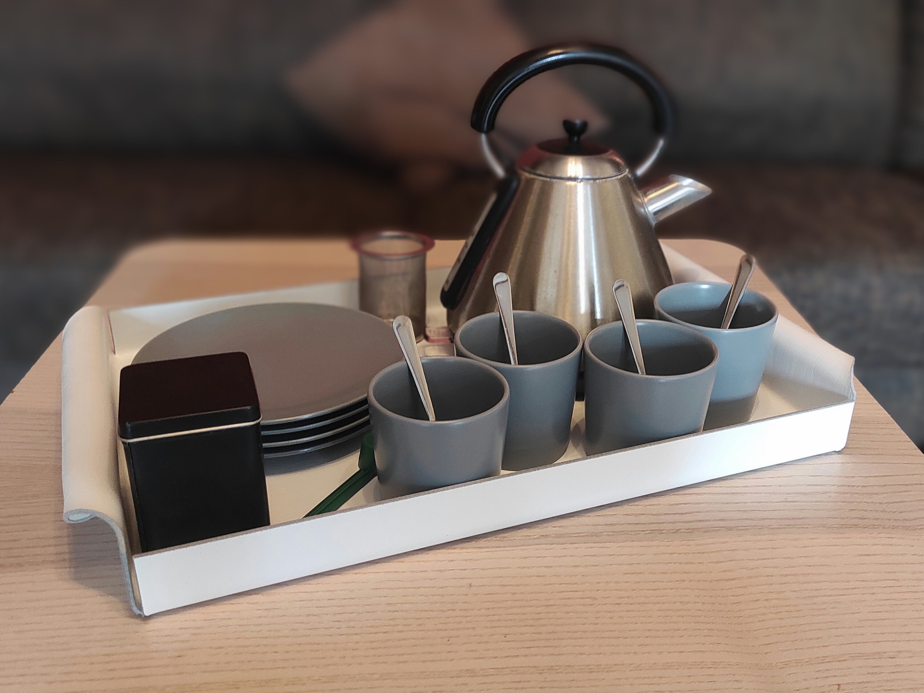 XXL Design-Tablett (Weiß lackiert)