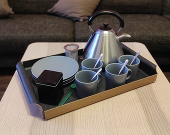 XXL Design-Tablett (Dunkelgrau lackiert)