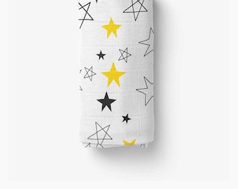 4 pack Soft Muslin Cotton Breathable Swaddle / Receiving Blankets