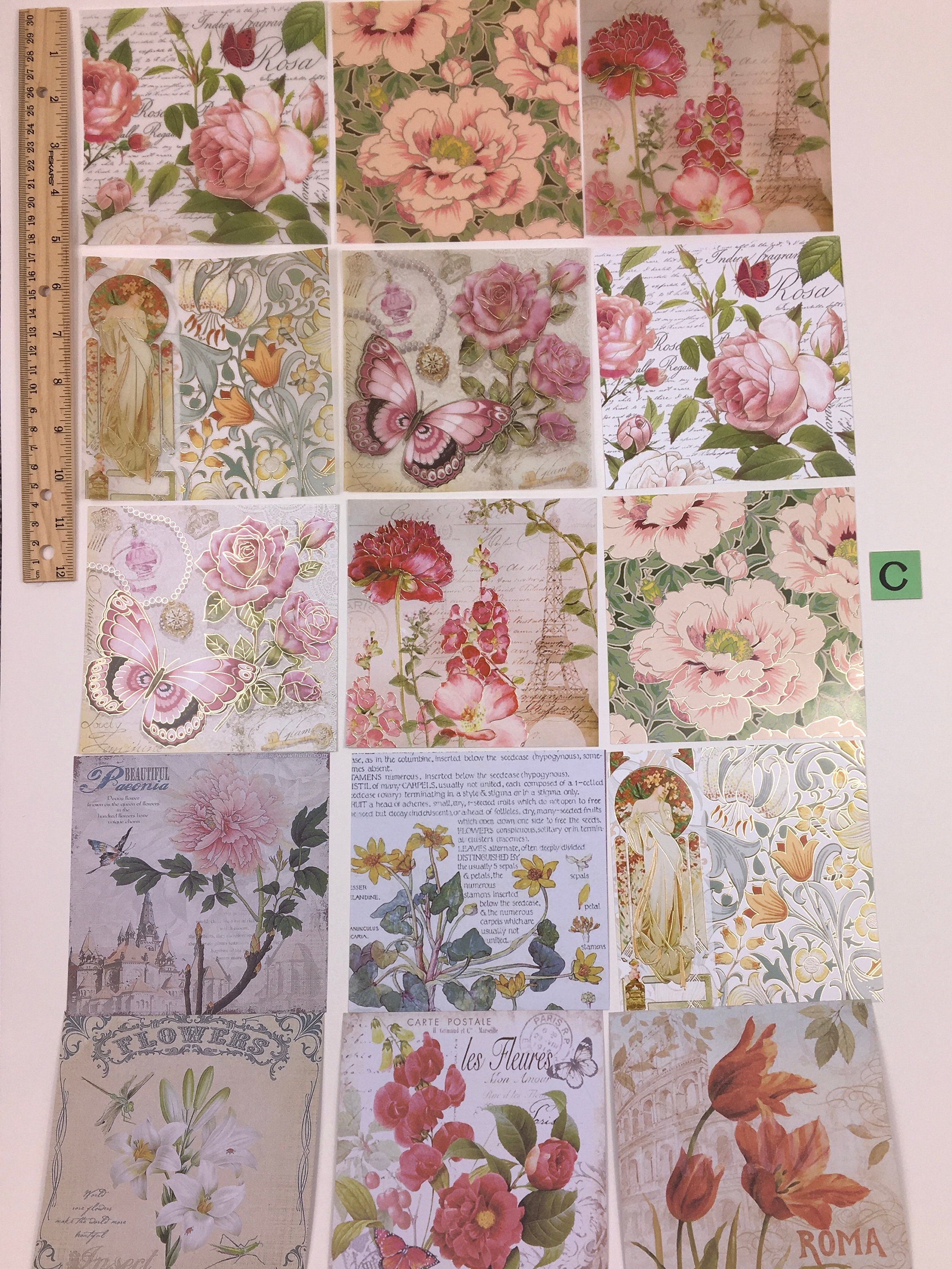 5 Vellum Paper & Sticker Sets - Etsy