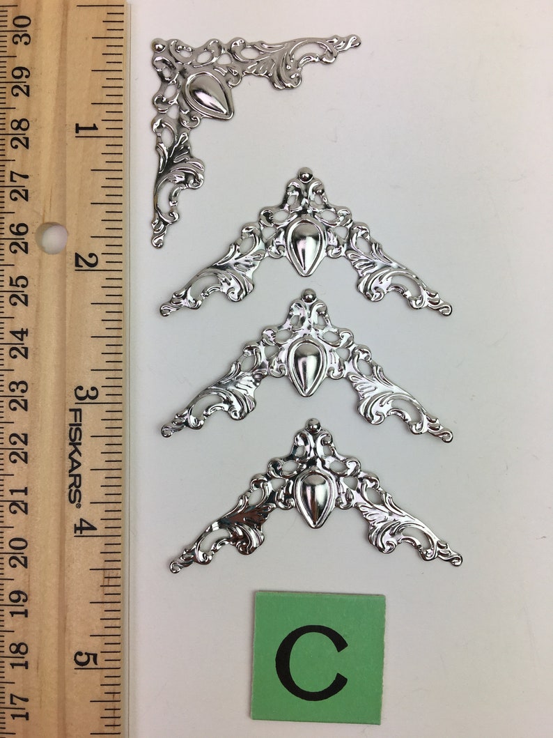 Filigree Vintage Style Fancy Book Corner Embellishments Etsy