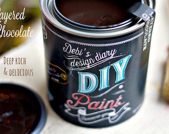 Layered Chocolate ~All Natural Clay Based Paint by DIY Paint Co.