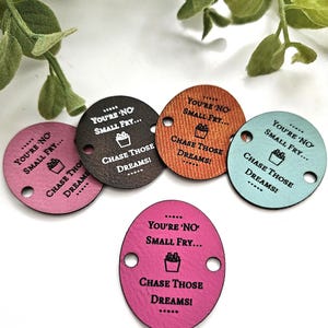 Positive Potato Faux Leather Tag: You're No Small Fry - 1.5 Inch