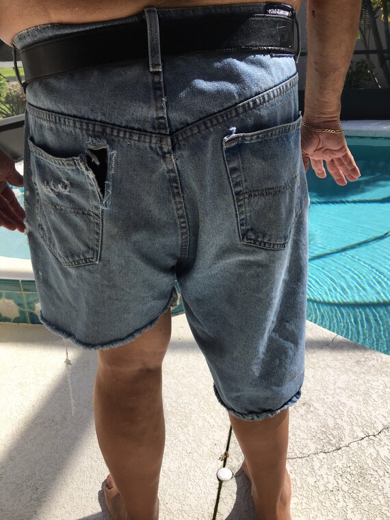 Ralph lauren denim shorts sales