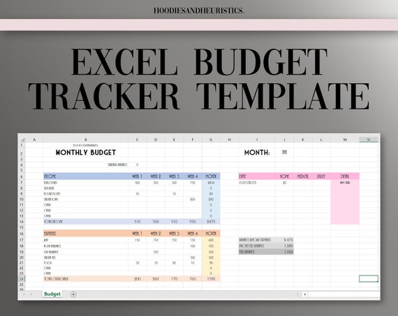 budget tracker spreadsheet for microsoft excel personal finance and expense planner template instant download microsoft excel budget