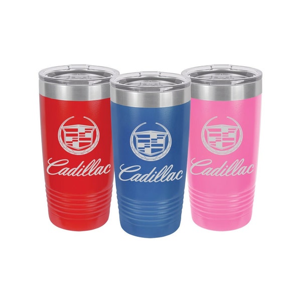 Cadillac Engraved Drinkware | Gift | Anniversary | Tumbler Cup | Automotive | Cars | Racing