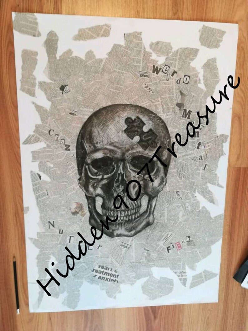 Guilt or Conscience' - Charcoal Collage Large Scale Original. - Etsy