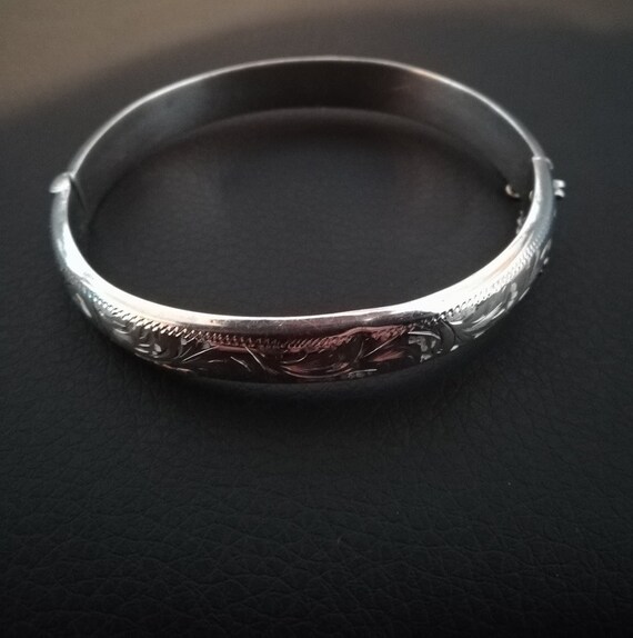 Vintage 1951 Chester Silver By Joseph Smith And Sons Bangle Etsy