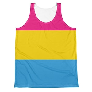 Pansexual Pride Flag All-Over Print Unisex Tank Top