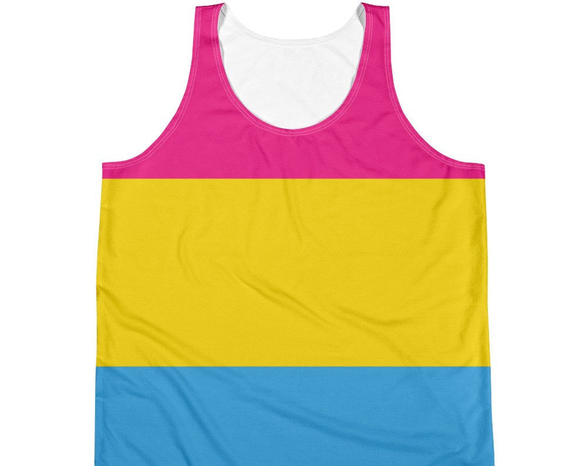 Pansexual Pride Flag All-Over Print Unisex Tank Top