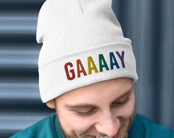 GAAAAY Mössa - Gay Pride Regnbåge - Lesbisk - Twink - Björn
