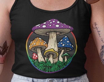 Rainbow Mushrooms - Gay Pride Tank Top
