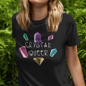 Crystal Queer - Juwel Ton Regenbogen - stolz T-Shirt