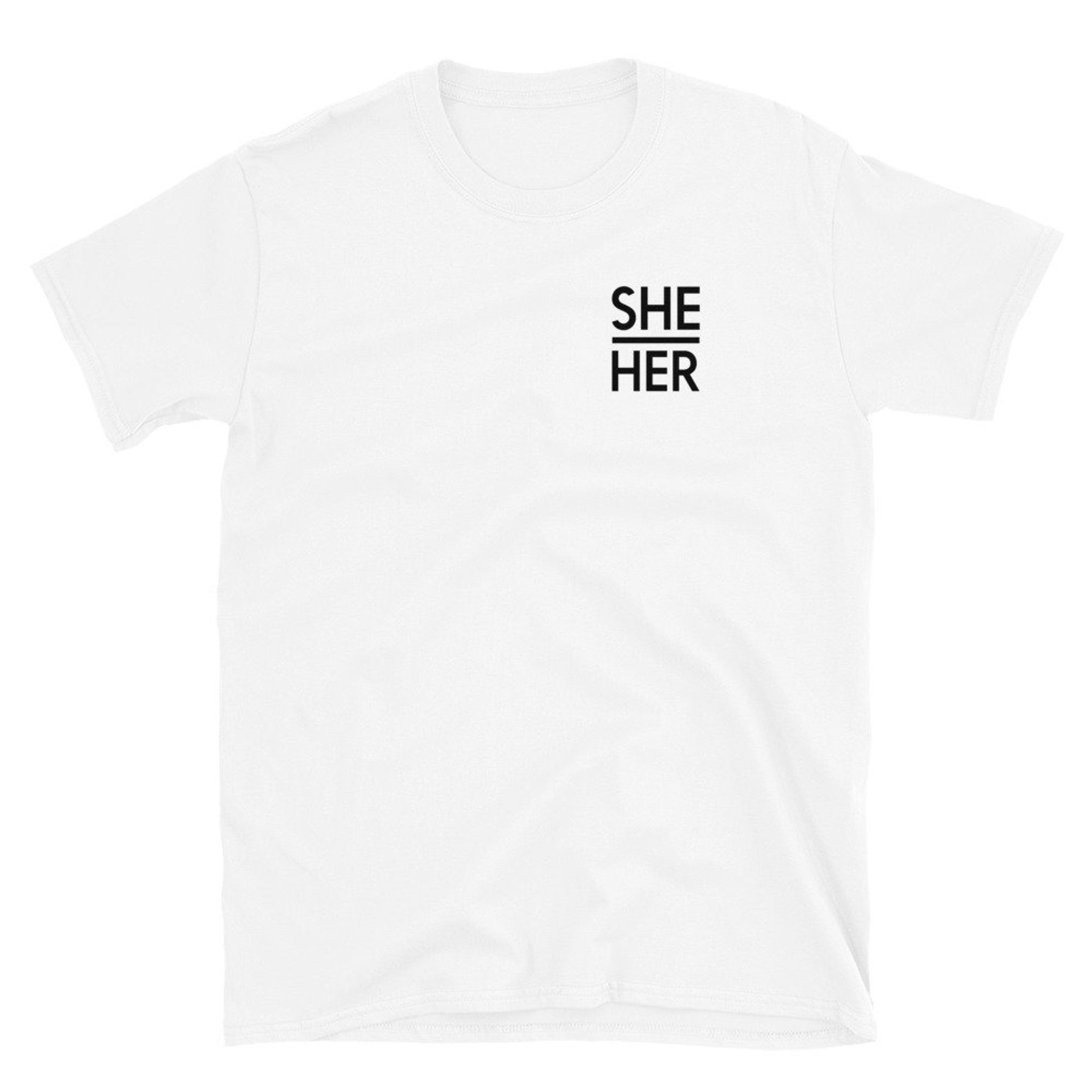 SHE / HER Pronoun T-shirt Gender Identity Shirts - Etsy