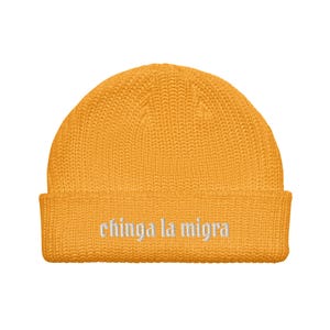 Chinga La Migra Ribbed Beanie for Radical Left Scum