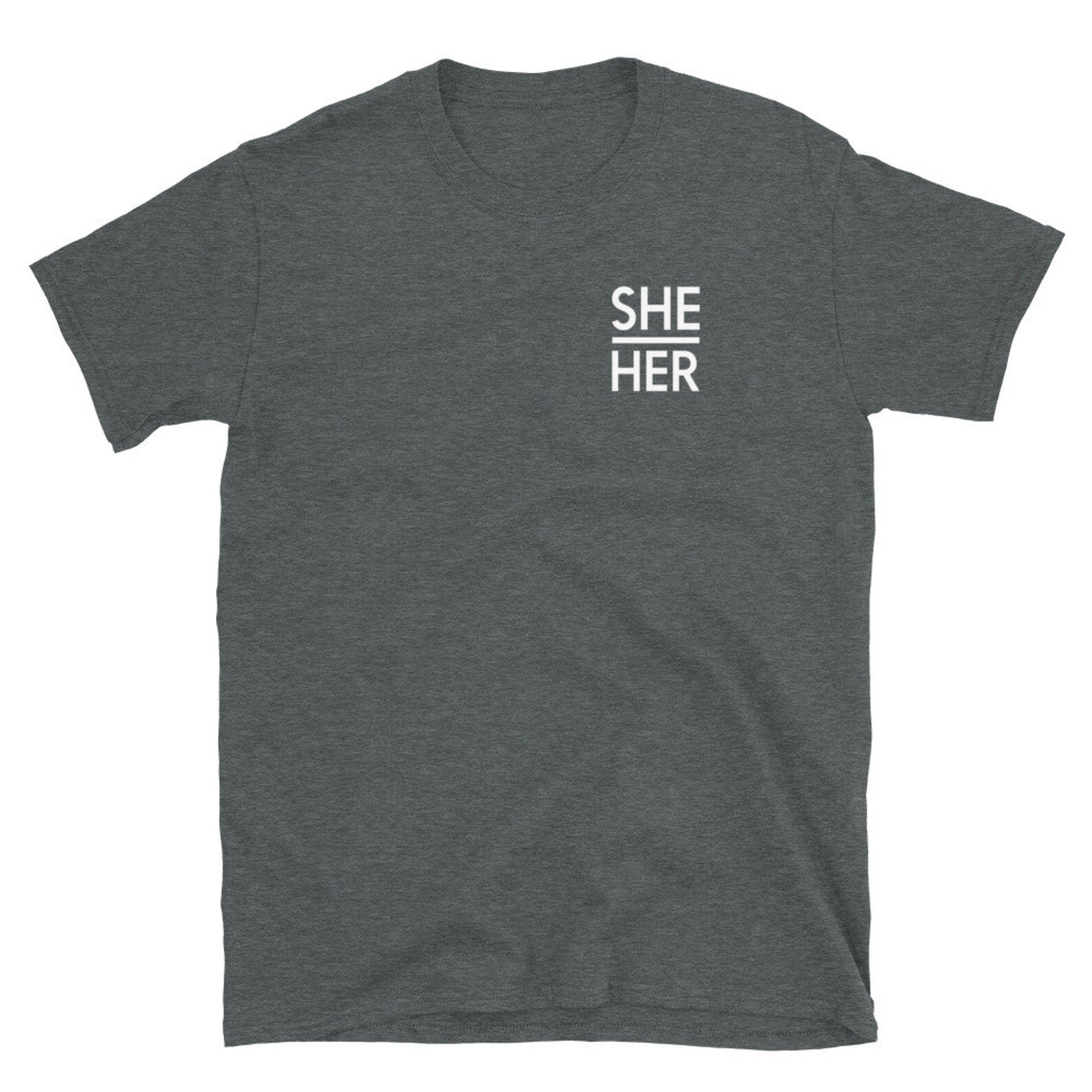 SHE / HER Pronoun T-shirt Gender Identity Shirts - Etsy