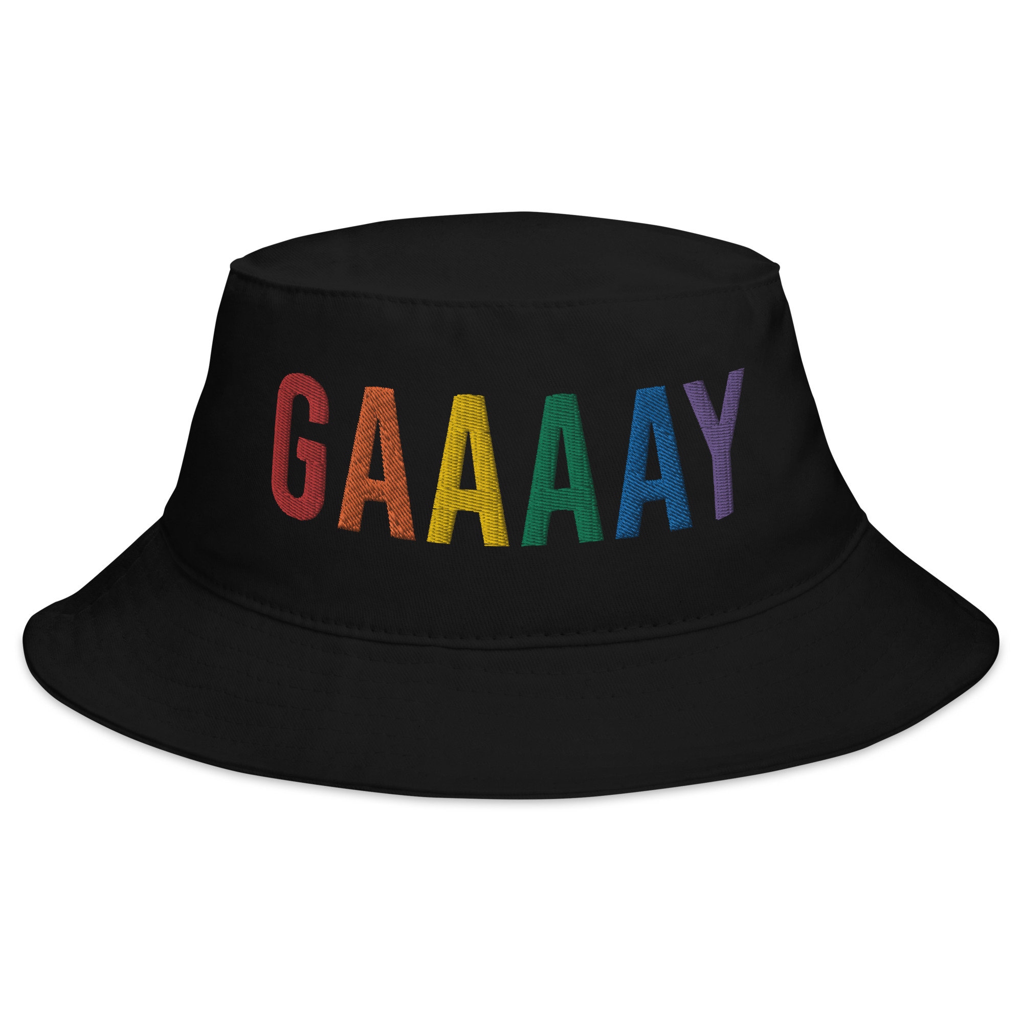 Michael Kors Pride Bucket Hat Wavy Rainbow Gold Logo LGBTQ Mens Womens Casual Gay Pride Apparel in Pride - Walmart.com main image 3