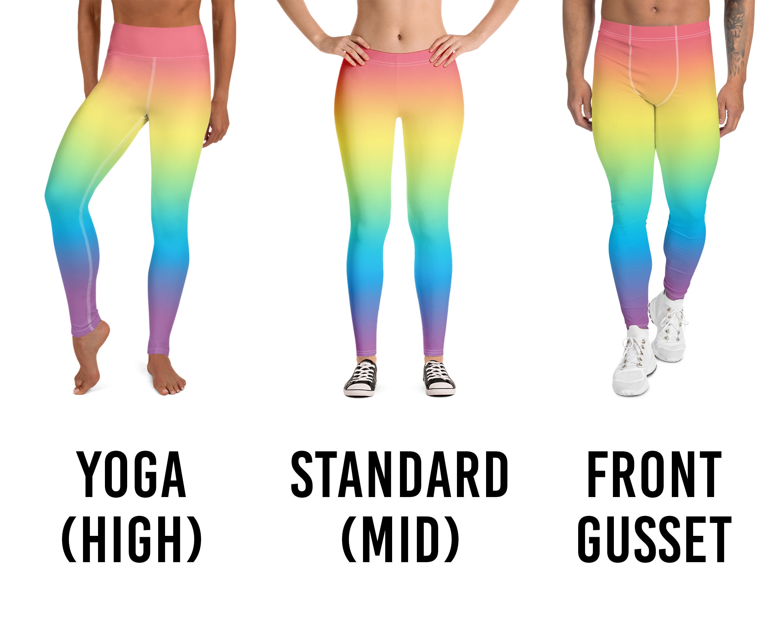 Pastel Rainbow Pride Colours Leggings for Sale by kaleidobear