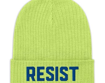 Czapka dzianinowa z haftem RESIST