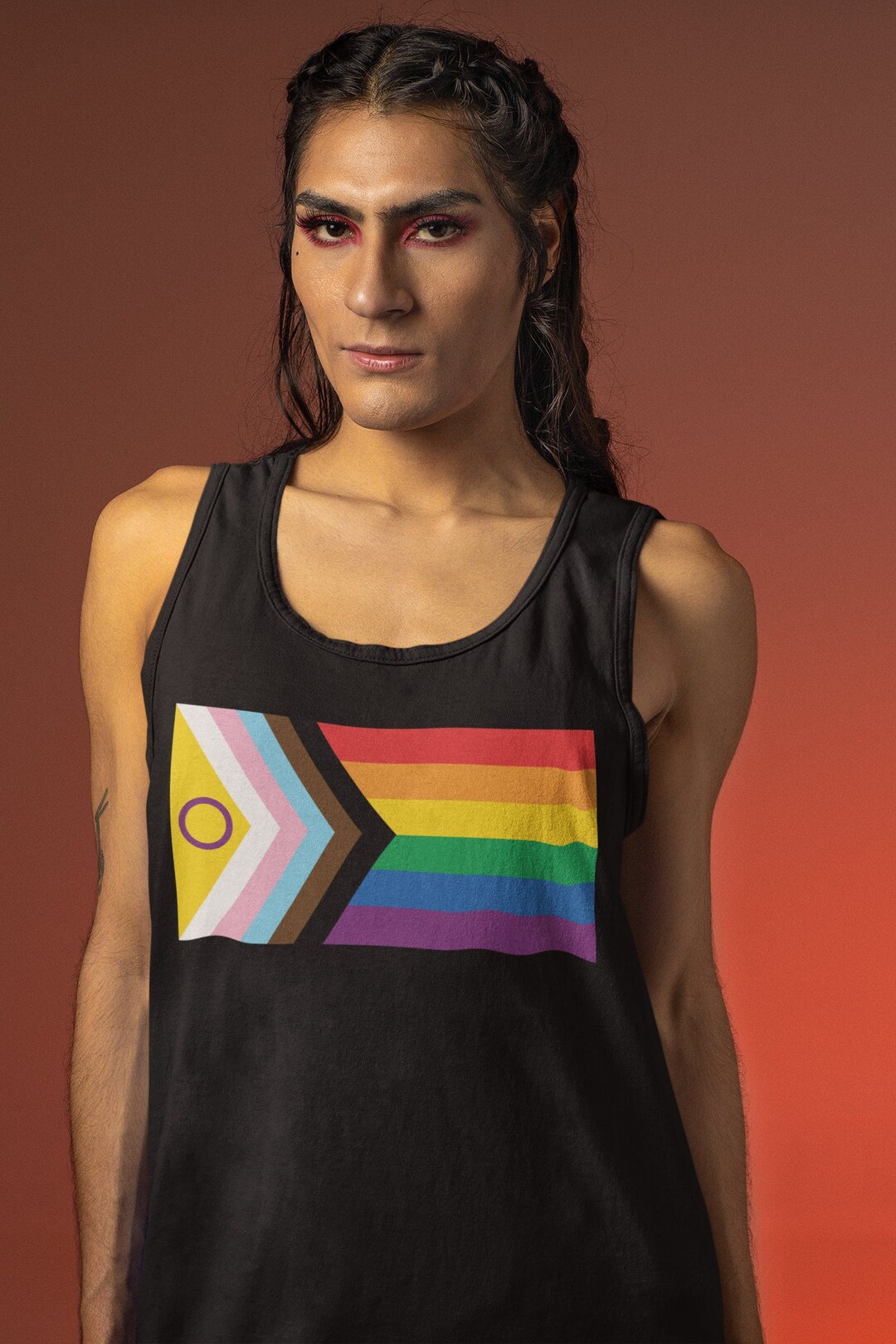 LGBTQIA Pride Flag Tank Top Rainbow BIPOC Transgender Intersex