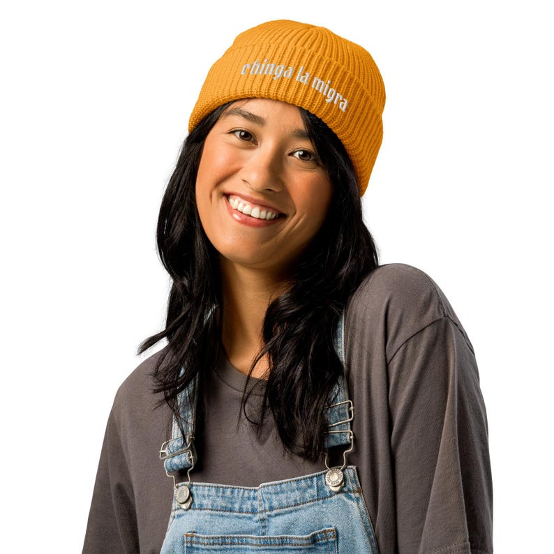 Chinga La Migra Ribbed Beanie for Radical Left Scum