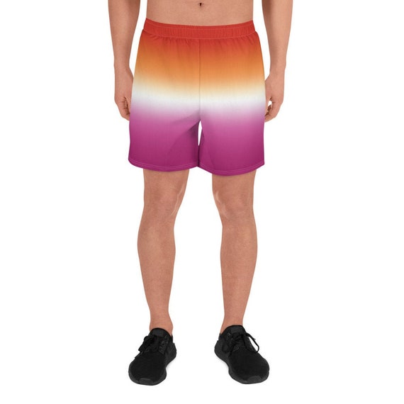 Rrongwn Maillot De Bain Court Gay Pride LGBT Drapeau Arc-en-Ciel - Short De Bain Léger Pour Homme