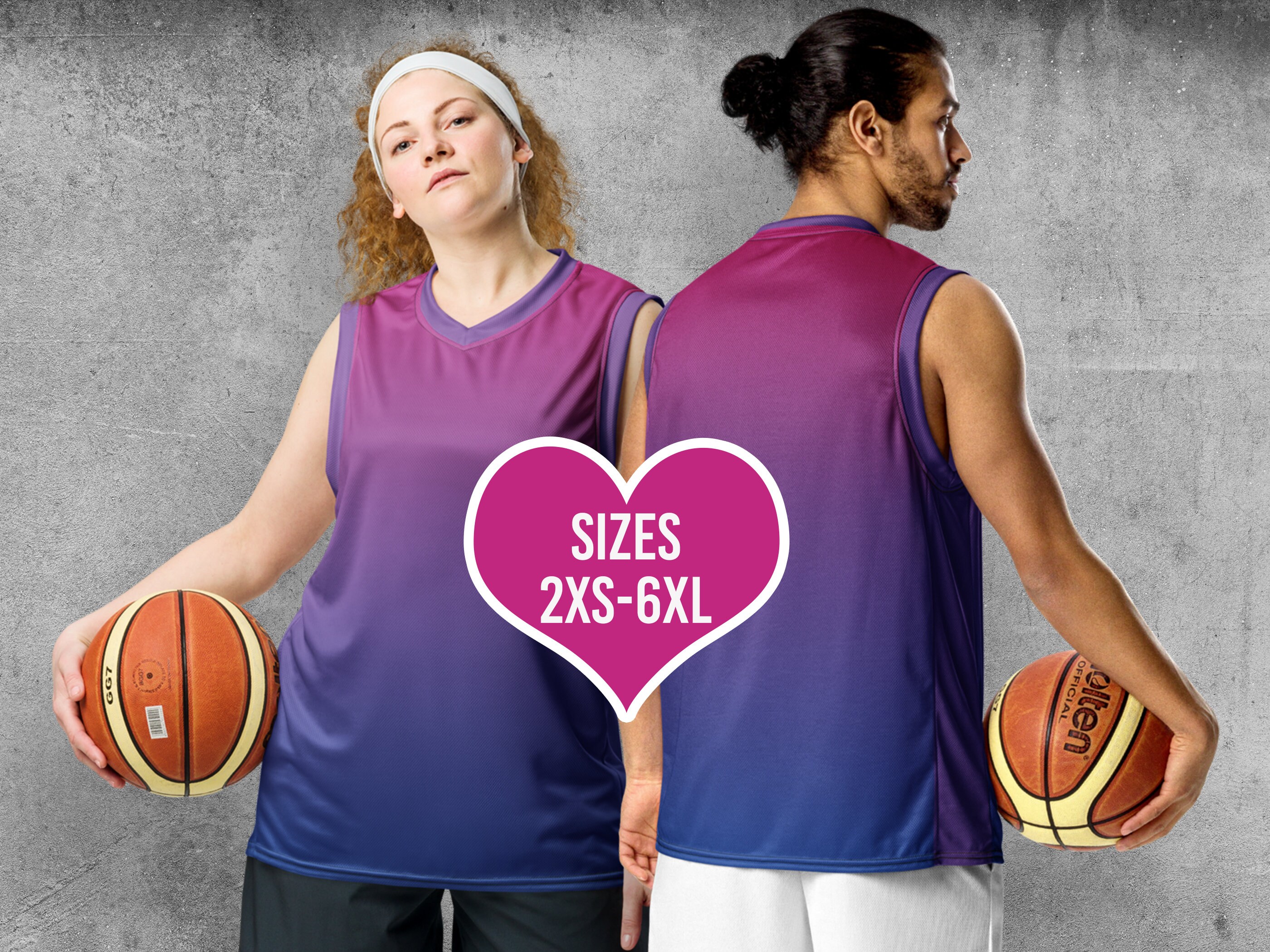 Custom Gradient Basketball Jersey Kit Printed Team Name & Number Personalized Sports Uniform for Men/Youth, Sleeveless, Black, One Size