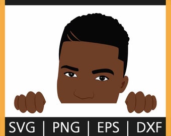 Download Barcut Peek a boo Afro boy SVG African American Peeking ...