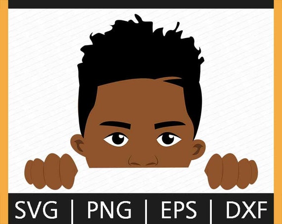 Download Barcut Peek a boo Afro boy SVG African American Peeking ...