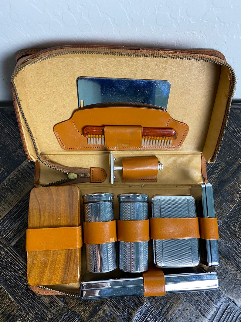 Antique Men's English Shaving Kit: Vintage PAL & Darwin Razors - Etsy