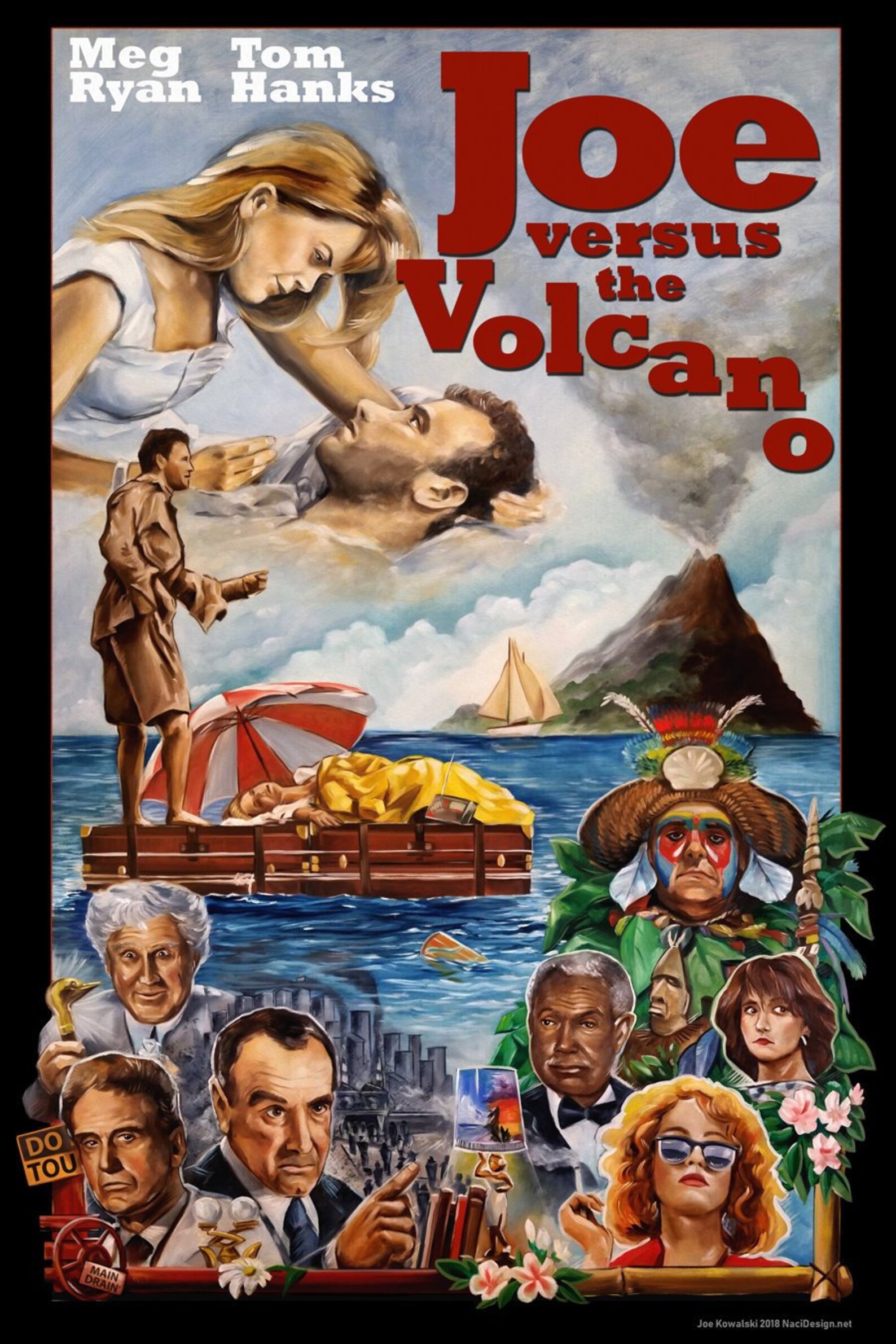 Joe Vs the Volcano Movie Poster Etsy Sweden