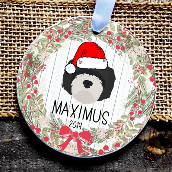 sheepadoodle ornament